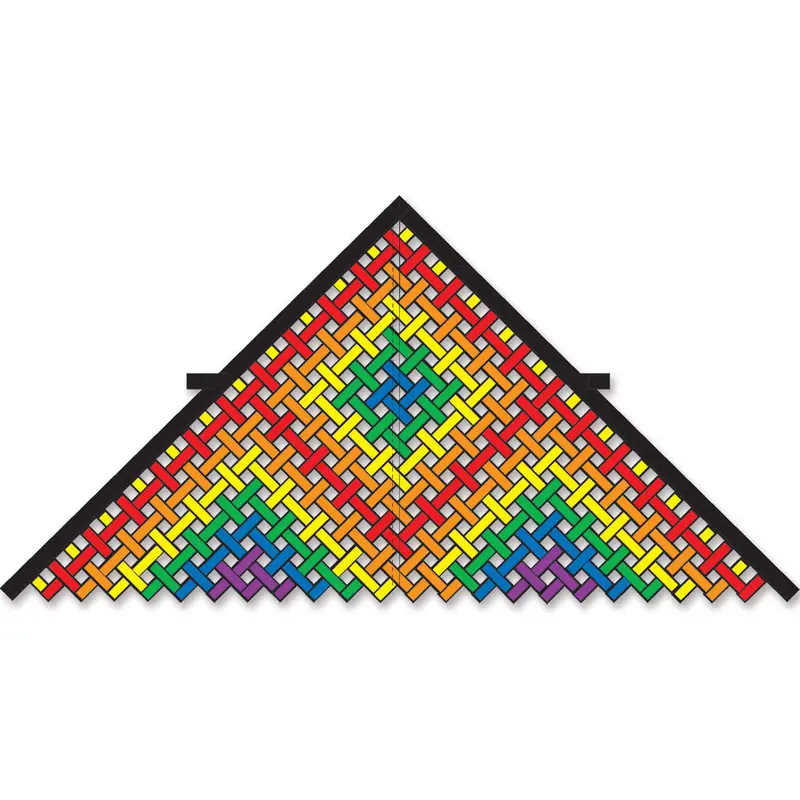 11 Ft. Mesh Delta Kite - Rainbow 1