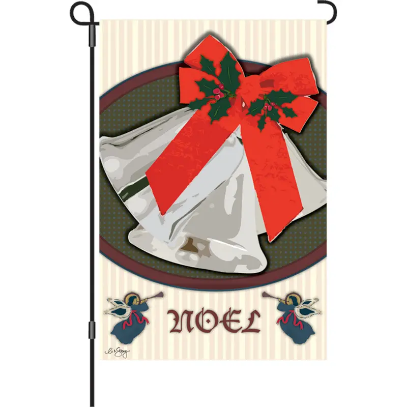 12 In. Flag - Christmas Bells 1