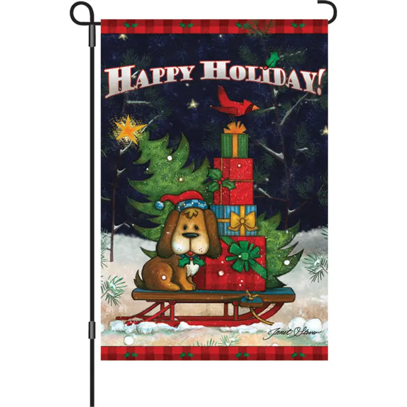 12 In. Flag - Doggone Happy Holiday 1