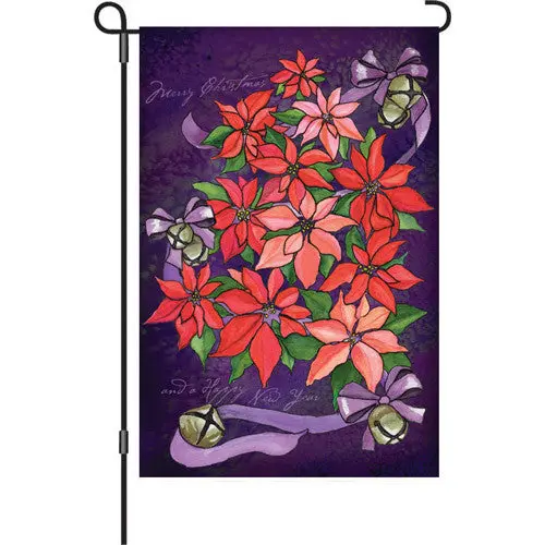 12 In. Flag - Poinsettia Topiary 1
