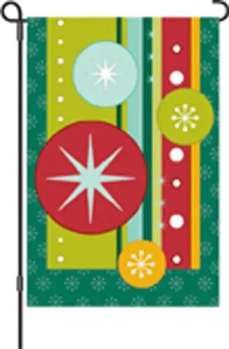 12 In. Flag - Retro Christmas 1