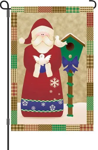 12 In. Flag - Santa's Doves 1