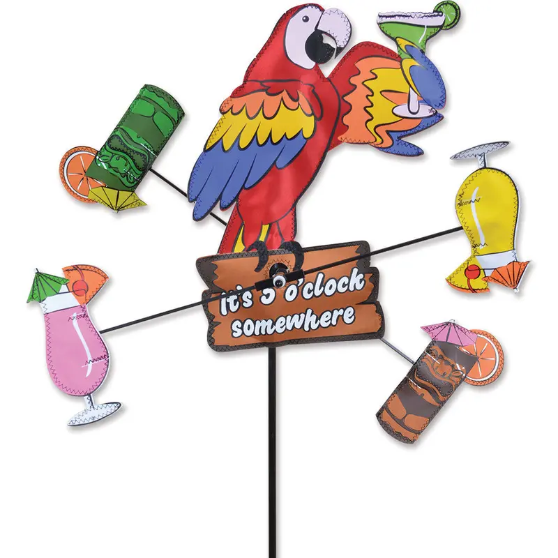 12 In. Whirligig Spinner - Island Parrot 1