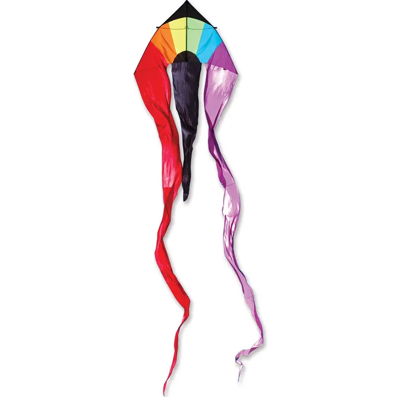 13 Ft. Flo-Tail Delta Kite - Rainbow 1