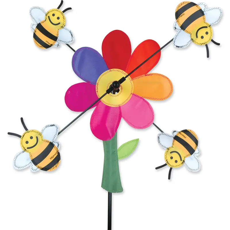 13 In. Whirligig Spinner - Bumble Bees 1