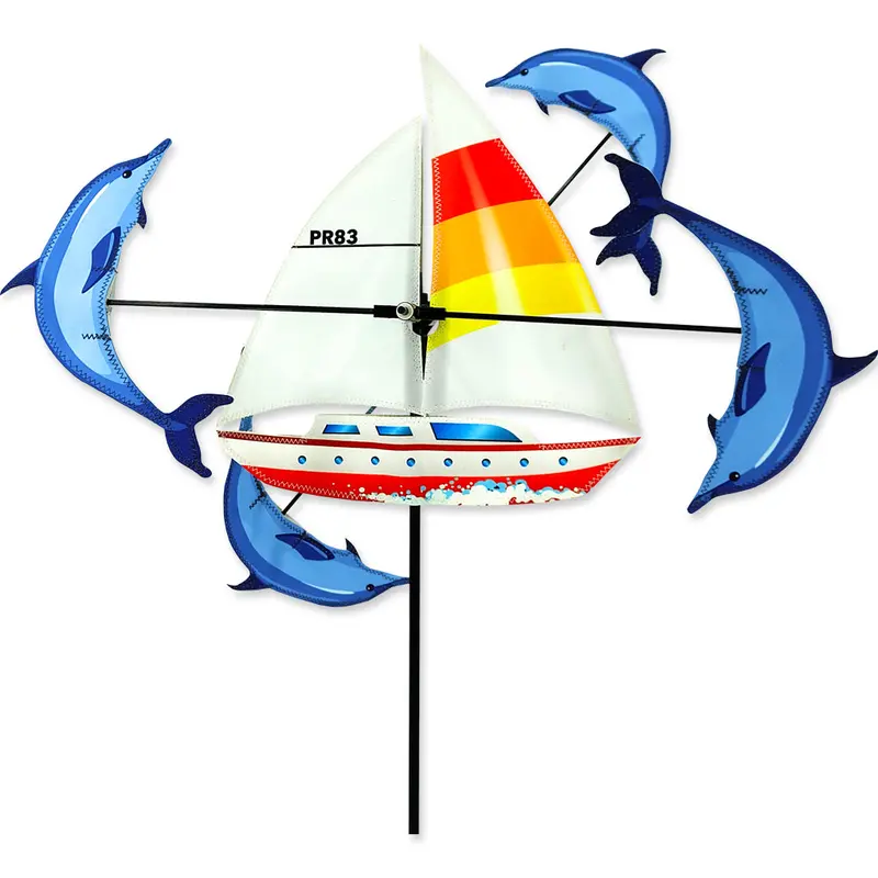 13 In. Whirligig Spinner - Sailboat 1