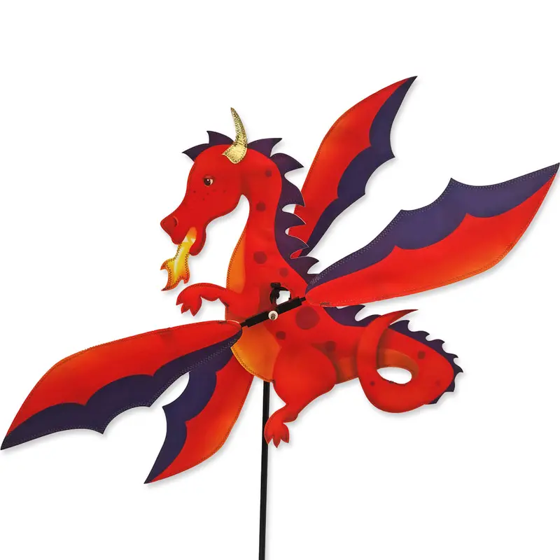 19 In. Whirligig Spinner - Red Dragon 1
