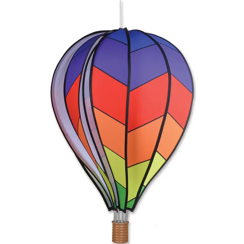 22 In. Hot Air Balloon - Chevron Rainbow 1