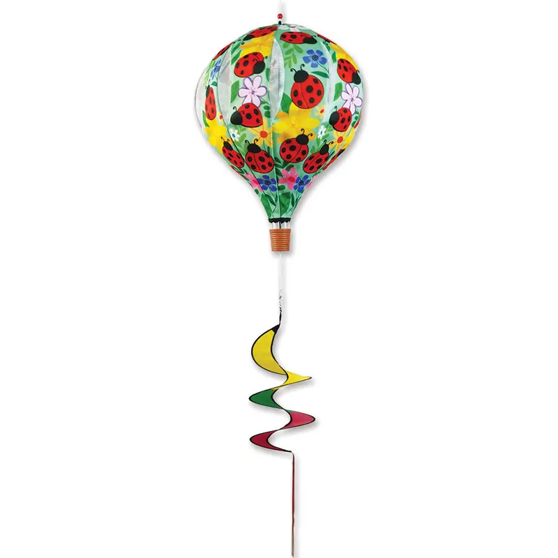 22 In. Pop-Open Hot Air Balloon - Floral Ladybugs 1