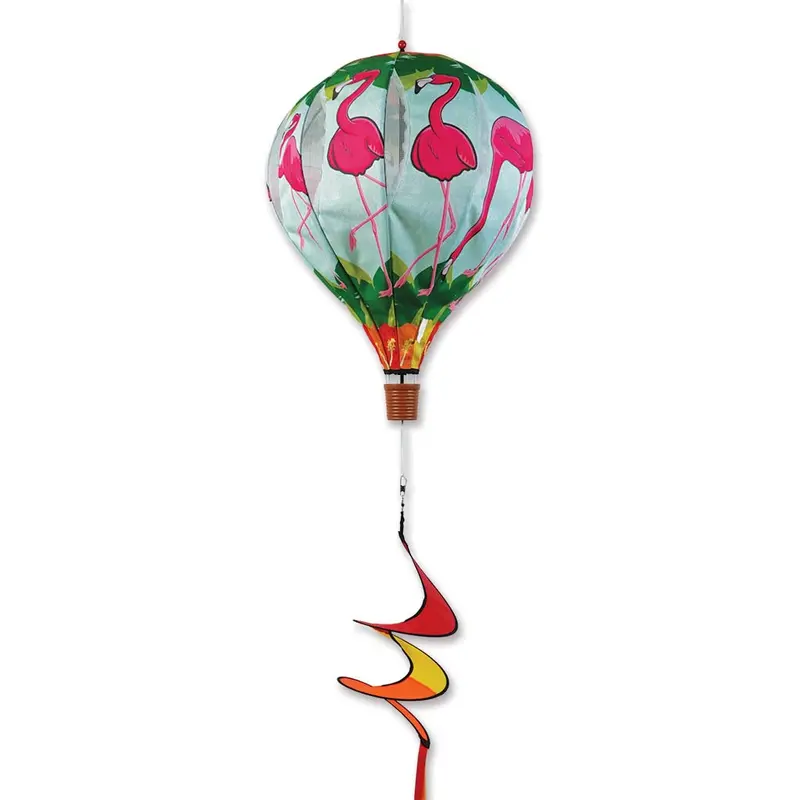 22 In. Pop-Open Hot Air Balloon - Hisbiscus Flamingos 1