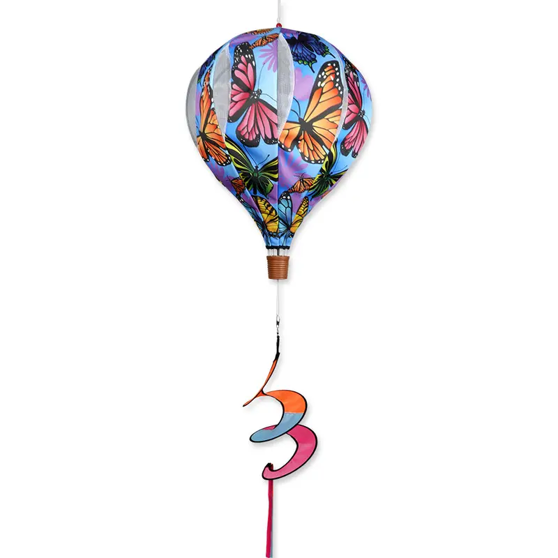 22 In. Pop-Open Hot Air Balloon - Natural Butterflies 1