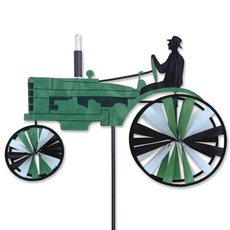 23 In. Old Tractor Spinner - Green 1