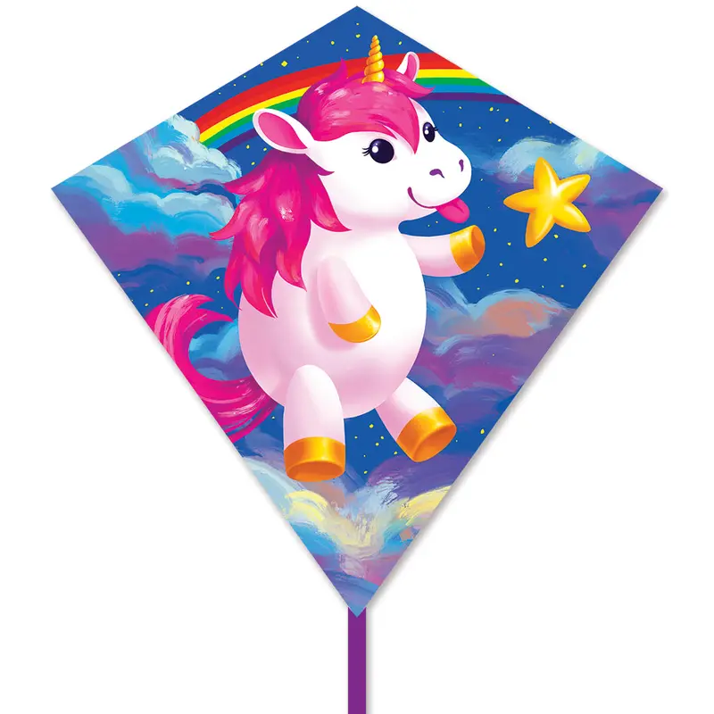 25 In. Diamond Kite - Chonky Unicorn 1