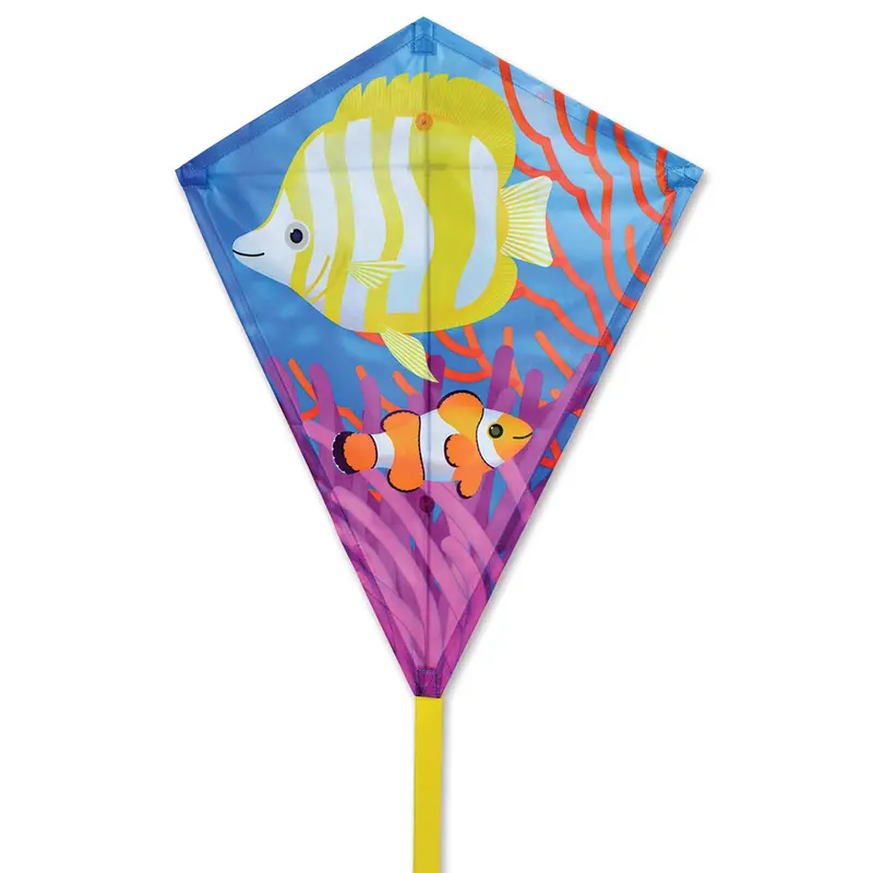 25 In. Diamond Kite - Funny Fish 1