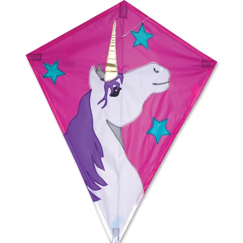 25 In. Diamond Kite - Lucky Unicorn 1