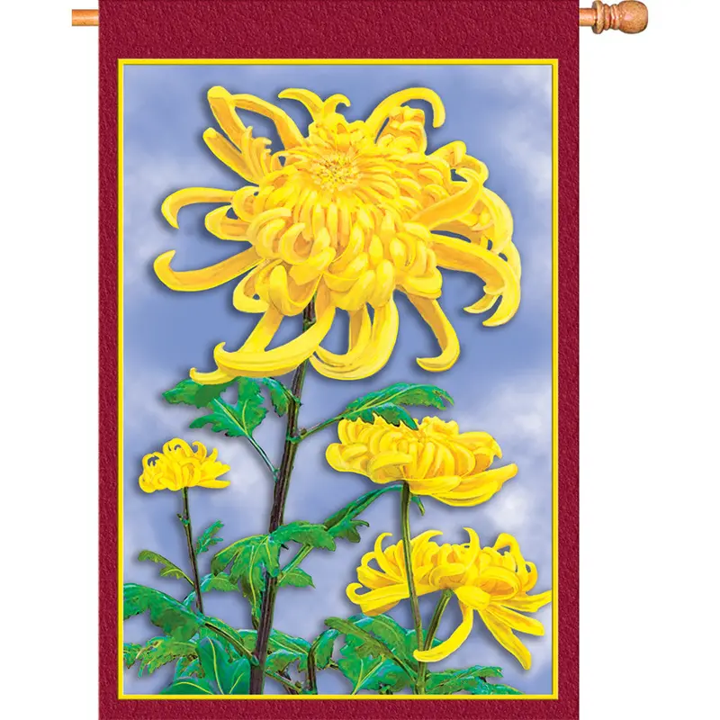28 In. Flag - Autumn Mums 1
