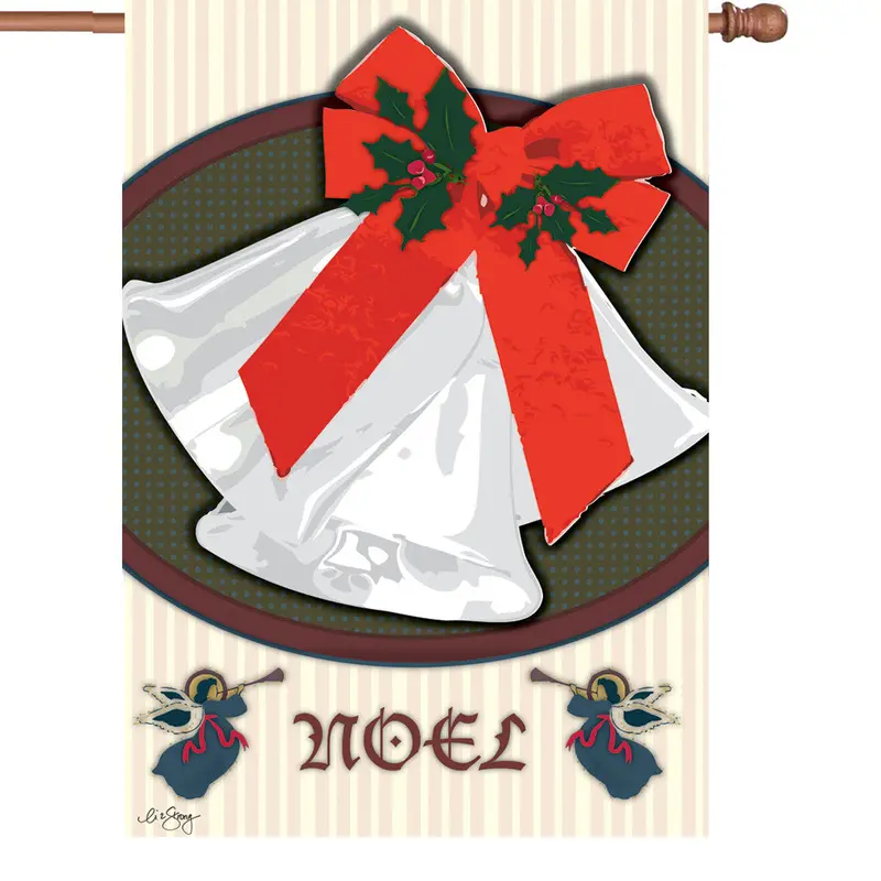 28 In. Flag - Christmas Bells 1