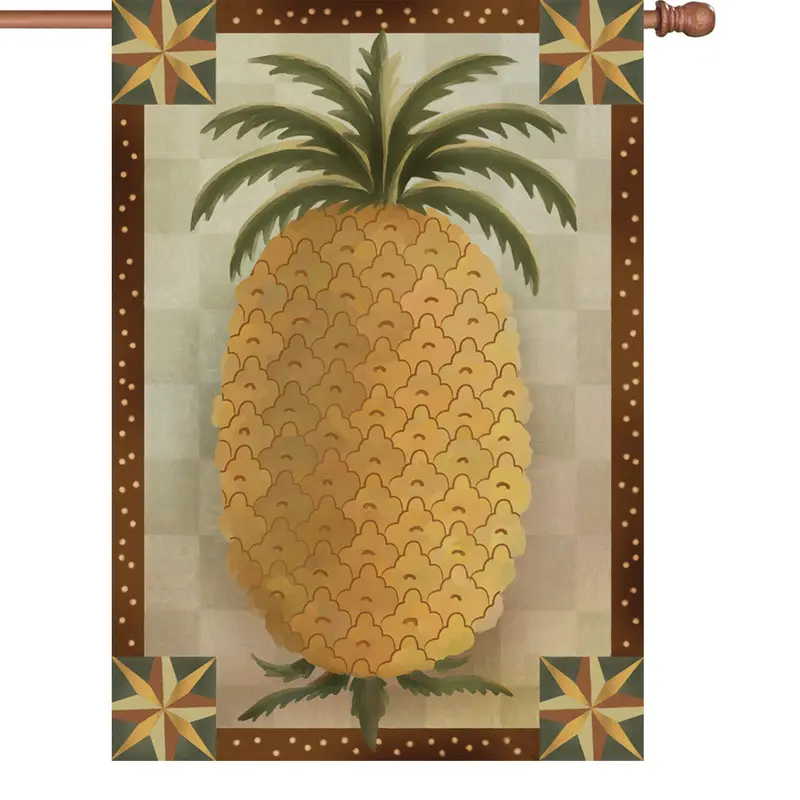 28 In. Flag - Primitive Pineapple 1