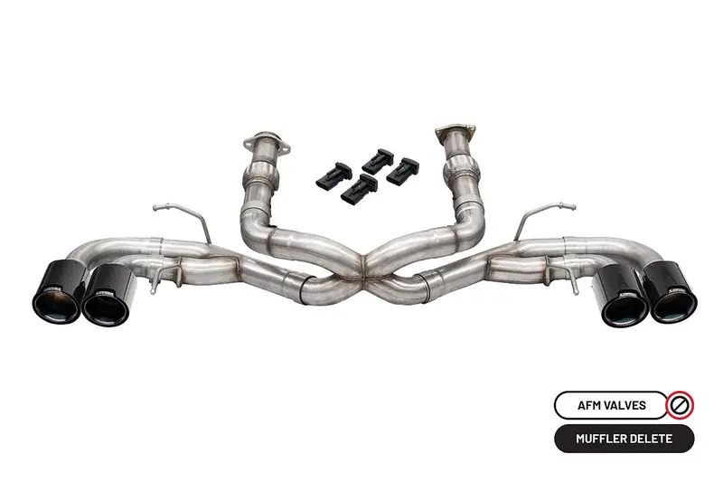 3.0 In Cat-Back 4.5 In Carbon Fiber Tips | 2020-26 Corvette C8 (W/O Factory Npp) (21102Cf, 21104Cf) 1