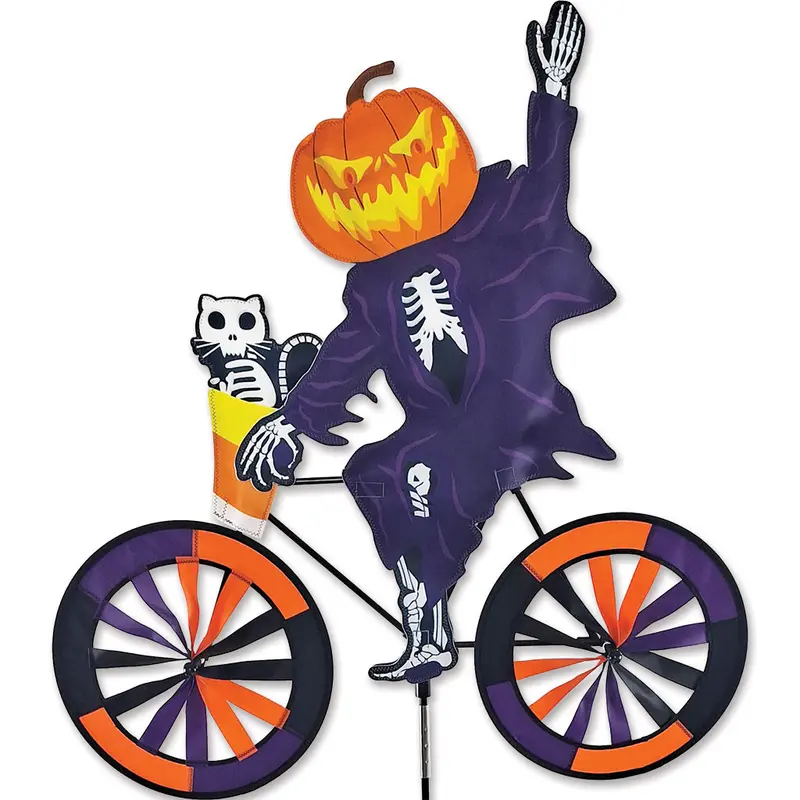30 In. Bike Spinner - Pumpkin Ghost 1