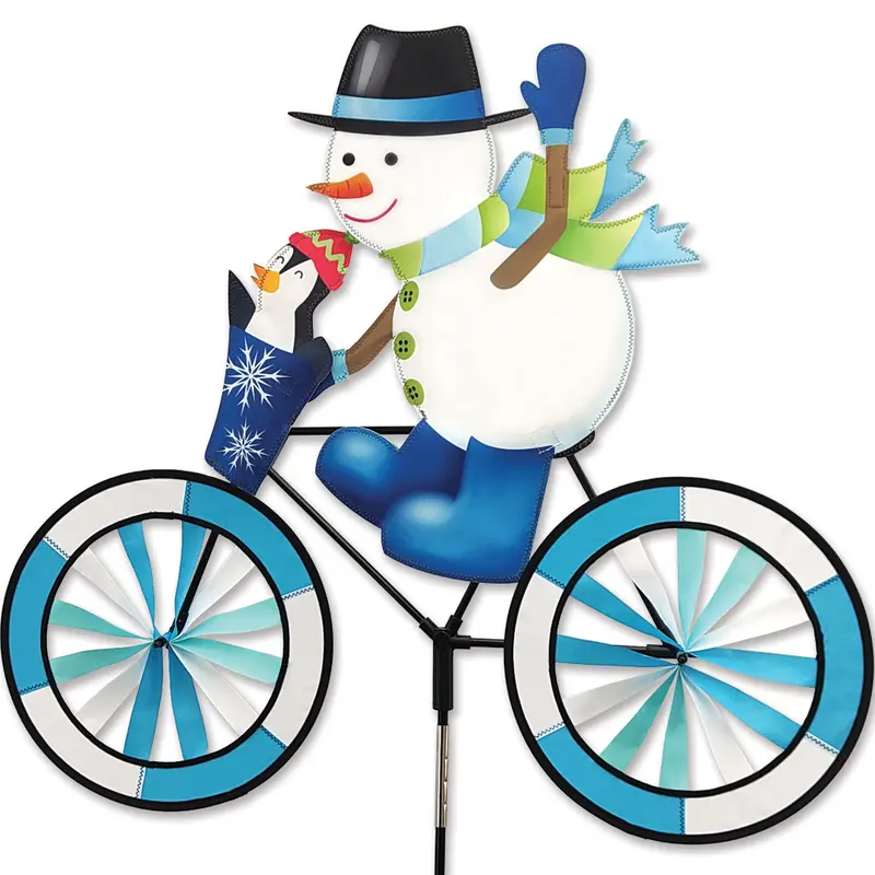 30 In. Bike Spinner - Snowman 1