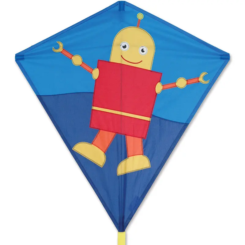 30 In. Diamond Kite - Happy Robot 1
