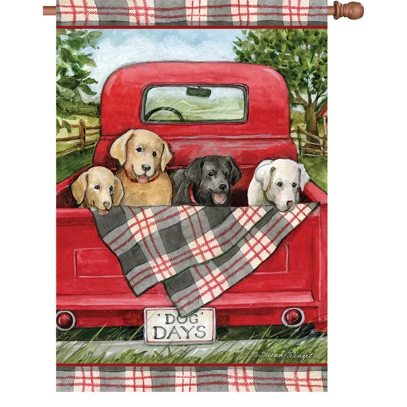 36 In. Elite Oversized House Flag - Dog Days Truck 1