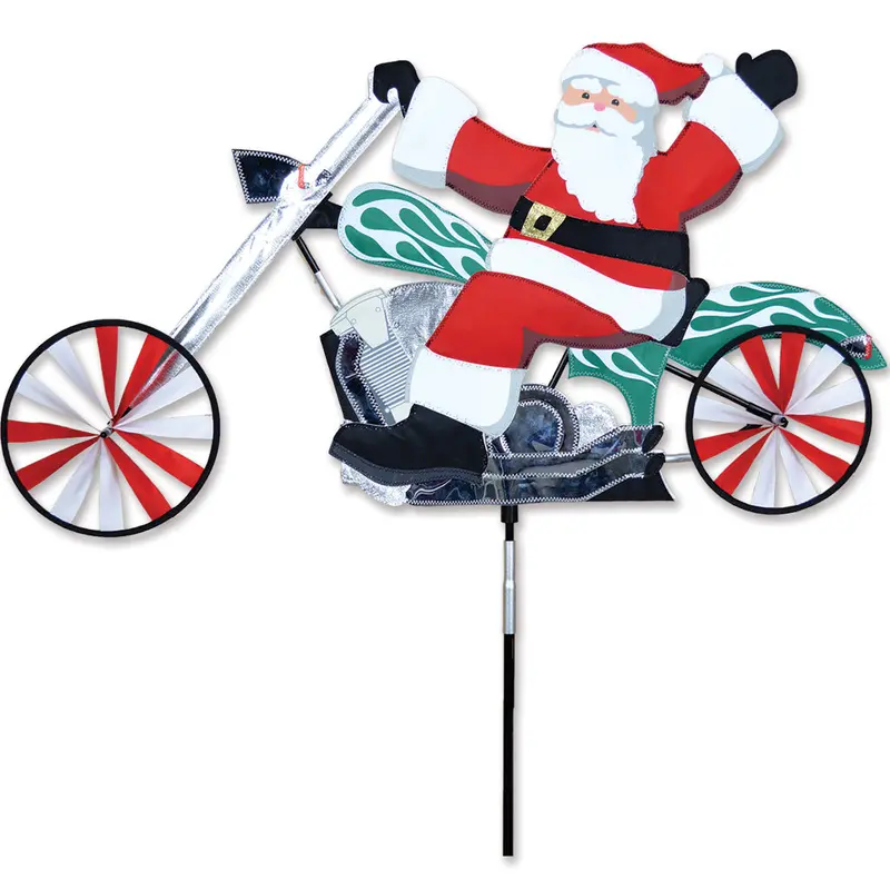 37 In. Chopper Motorcycle Spinner - Santa 1