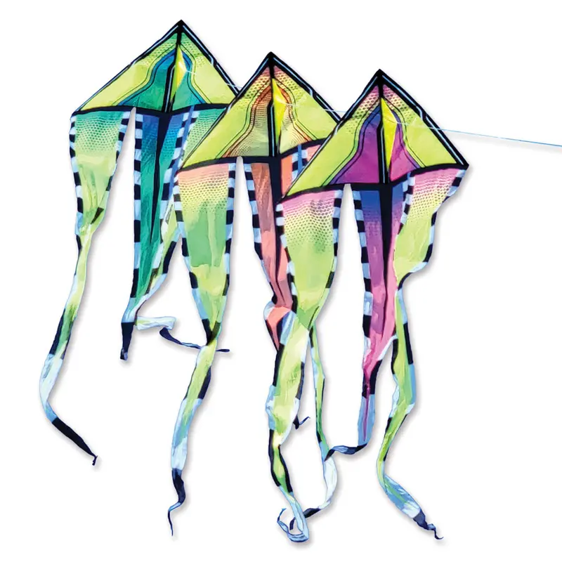46 In. Flo-Train Delta Kite - Breeze (3-Pack Kite Bundle) 1
