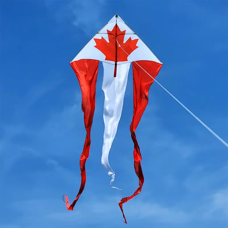 46 In. Flo-Train Delta Kite - Canada Flag (Single Kite) 1