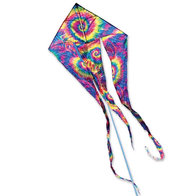 46 In. Flo-Train Delta Kite - Neon Tie Dye (Single Kite) 1
