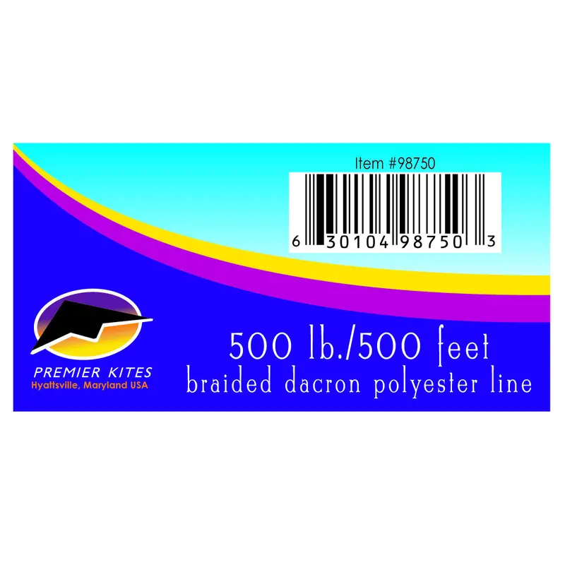 500 Lb./500 Ft. Braided Polyester Kite Line/Tube 1