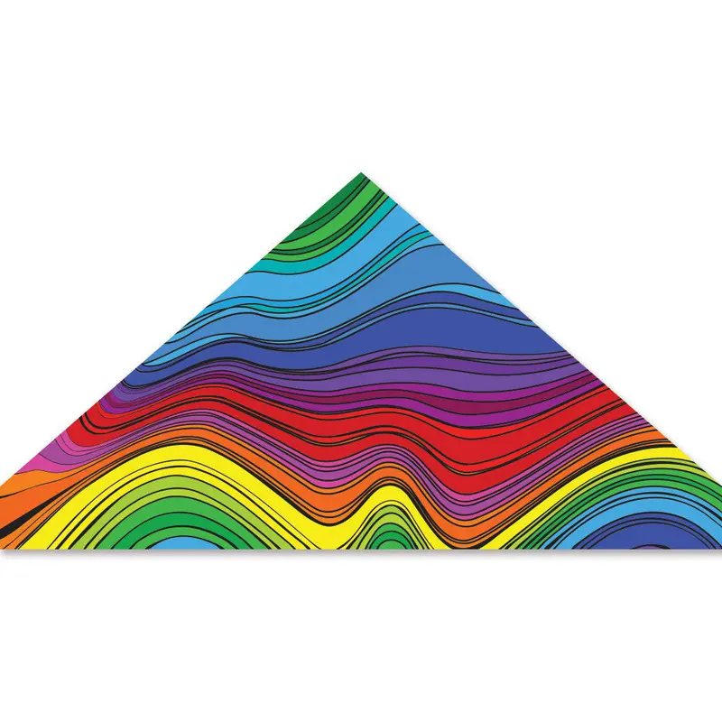 56 In. Delta Kite - Electromagnetic Rainbow 1