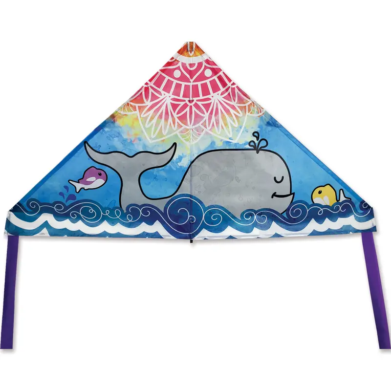 56 In. Delta Kite - Whale Mandala 1
