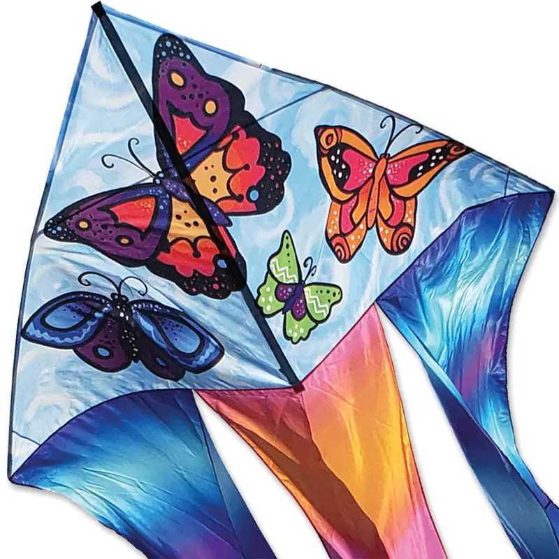 6.5 Ft. Flo-Tail Delta Kite - Butterflies 1