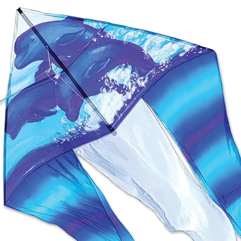 6.5 Ft. Flo-Tail Delta Kite - Dolphin 1