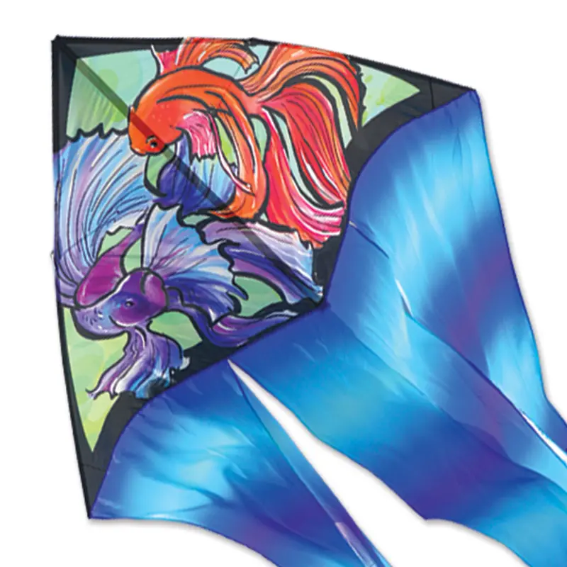 6.5 Ft. Flo-Tail Delta Kite - Fish 1