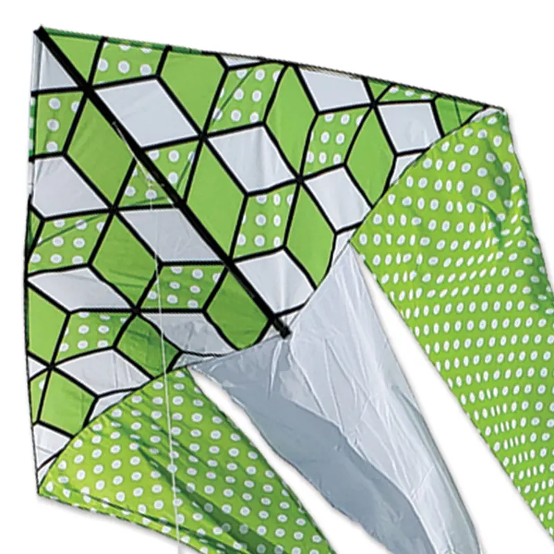 6.5 Ft. Flo-Tail Delta Kite - Green 1