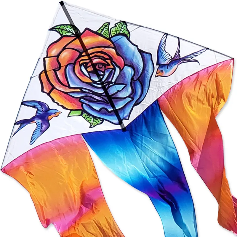 6.5 Ft. Flo-Tail Delta Kite - Tattoo 1
