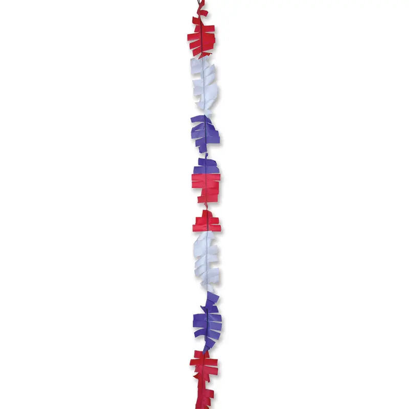 6 In. X 24 Ft. Fuzzi Tail - Patriotic 1