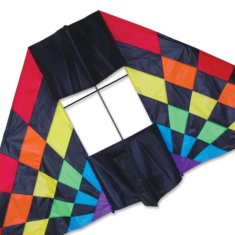7.5 Ft. Box Delta Kite - Rainbow Ray 1