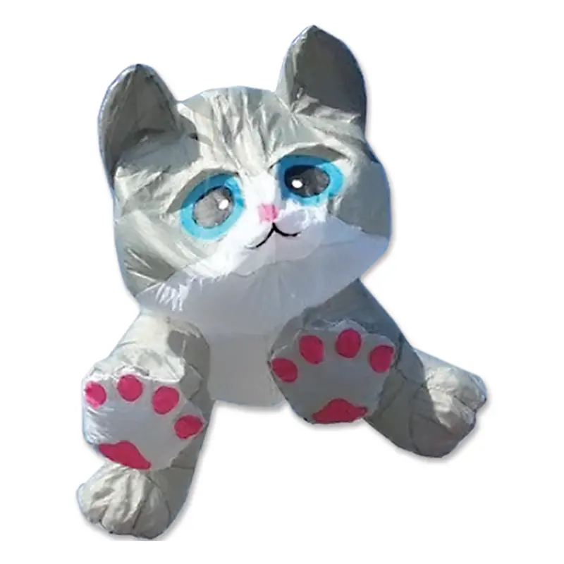 8 Ft. Gray Tabby Kitten Line Device For Kites 1