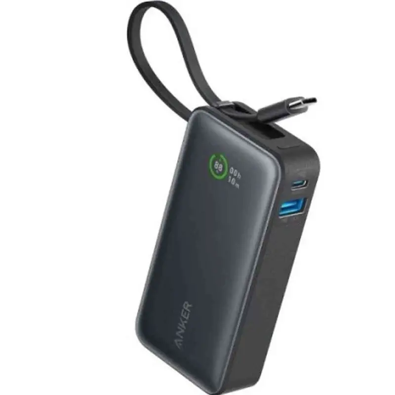 A1259h11 Anker Nano Power Bank (30W, Built-In Usb-C Cable) 10000 Pd - Black 1