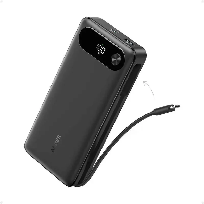 A1383h11 Anker Power Bank (20K, 87W, Built-In Ubs-C Cable) - Black 1