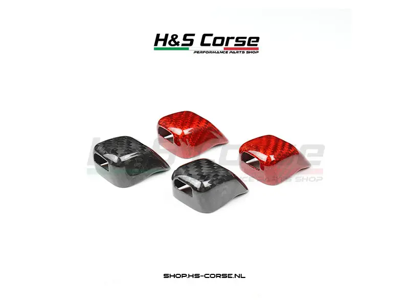 Abarth 500/595/695 - 100% Full Carbon Ruiten Sproeier Cover 1