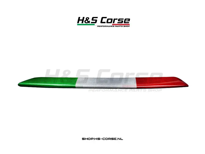 Abarth 500/595/695 - Carbon Front Lip Cover Italiaanse Vlag 1