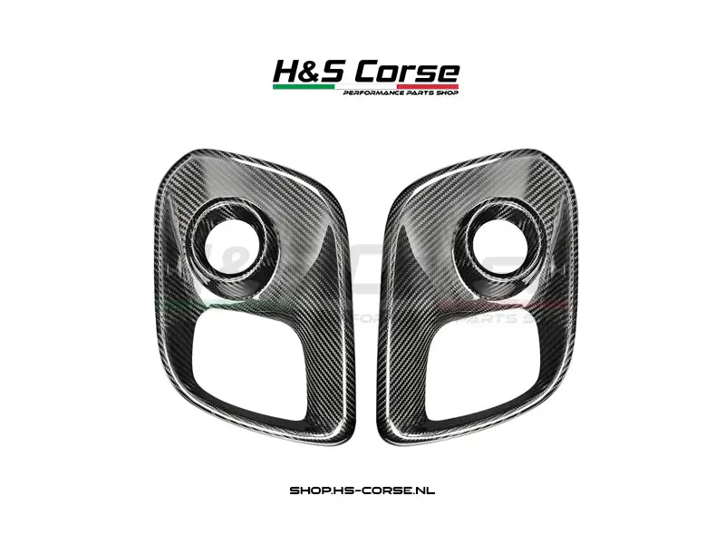 Abarth 500/595/695 - Carbon Mistlamp Covers 1