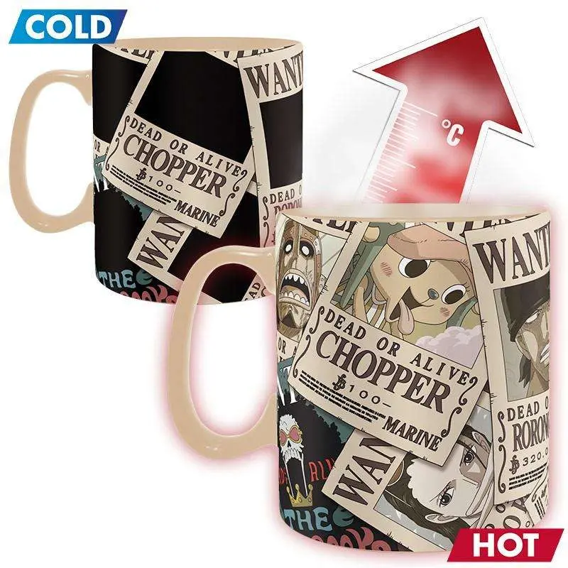 Aby Heat Reveal Mug: One Piece- Monkey. D. Luffy (Wanted) 1