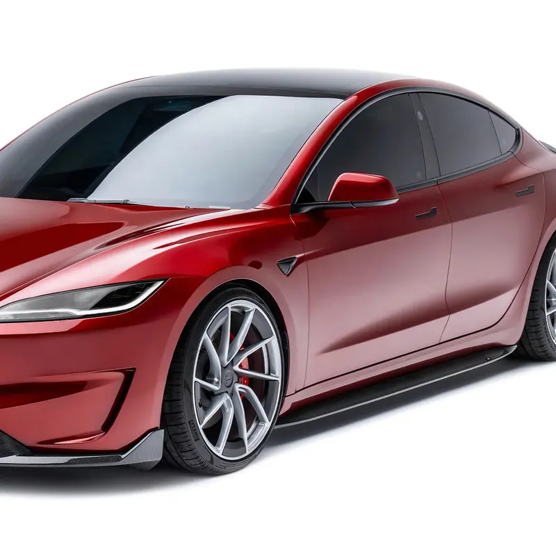 Adro - Premium Prepreg Carbon Fiber Side Skirts - Tesla Model 3 Highland Performance 1