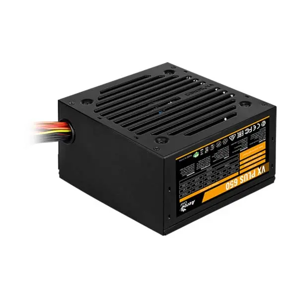 Aerocool Vx Plus Stealth 650W Power Supply, Black 1